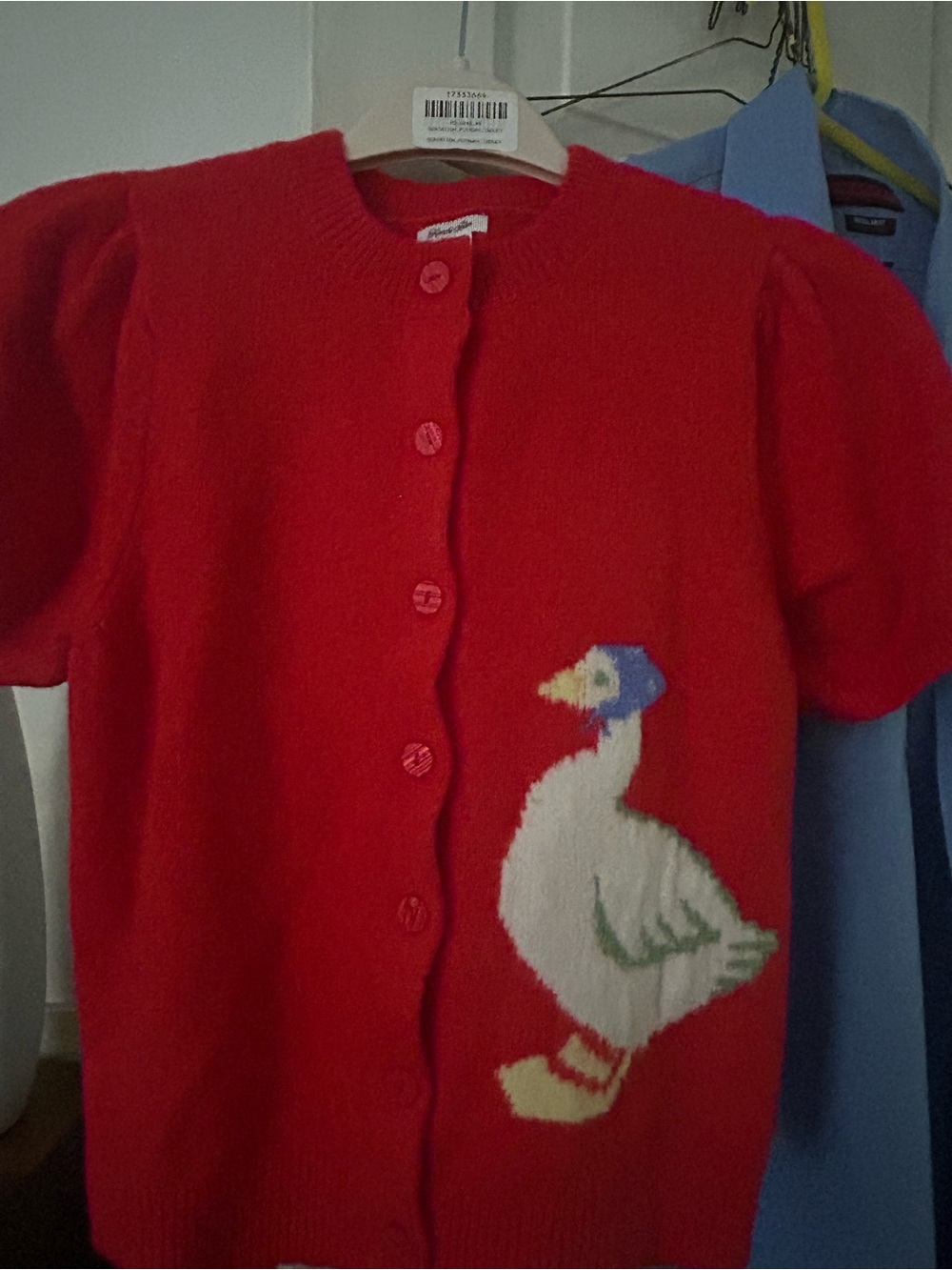 NEW medium red Duck sweater